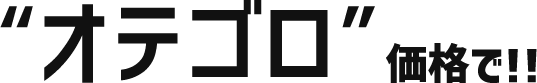 オテゴロ価格で